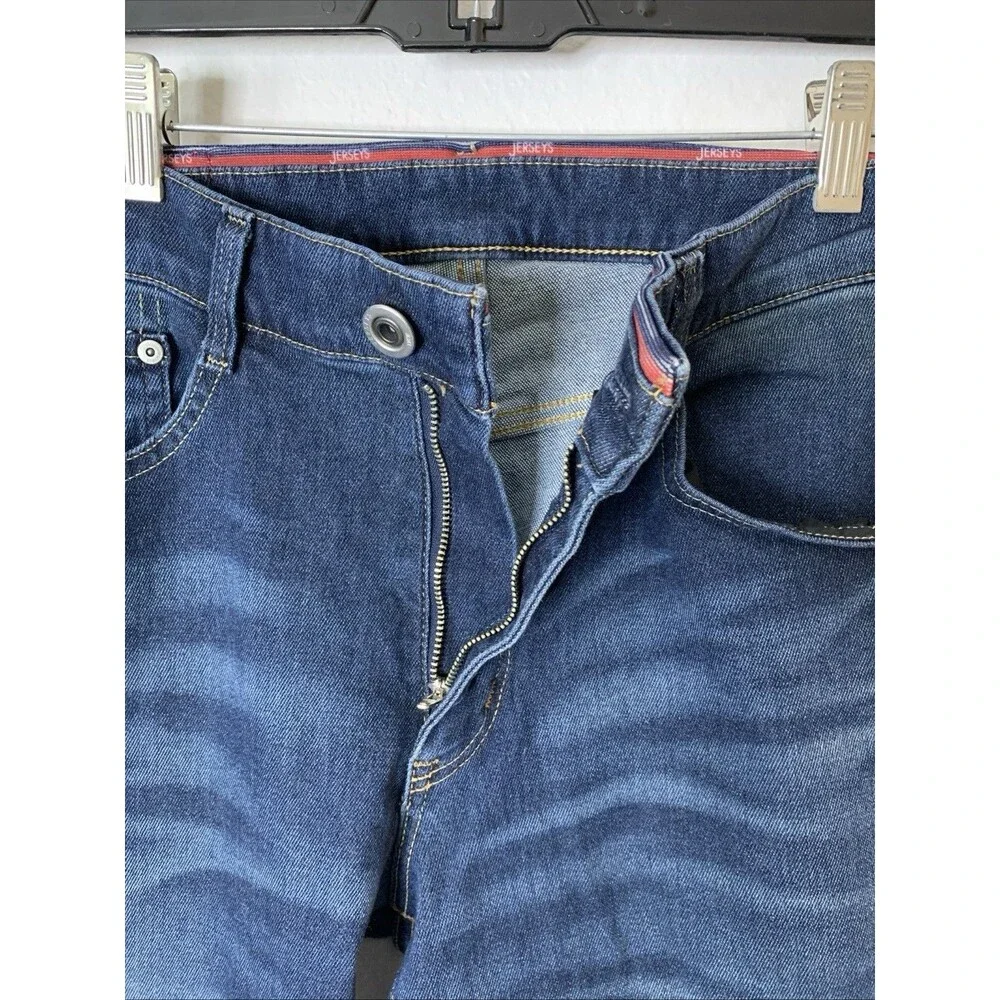 Edwin JERSEYS Jeans Men's Medium Size 30 Blue Denim Slim Straight Stretch Japan